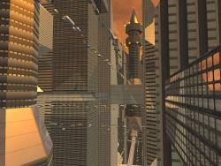 3D Future City screensaver