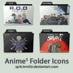 Anime 6 Folder Icons