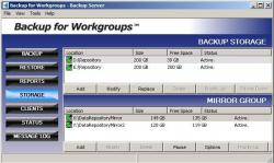 Backup for Workgroups