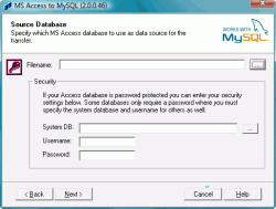 BullZip MS Access to MySQL