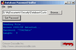 Database Password Sleuth