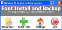 Font Install & Backup