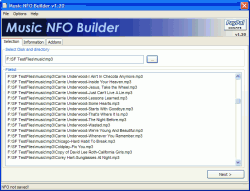 Music NFO Builder