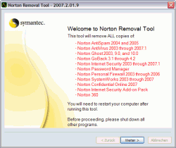 Norton Removal Tool 