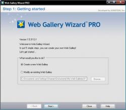 Web Gallery Wizard