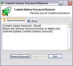 Content Advisor Password Remover