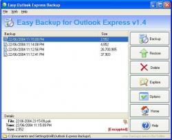 Easy Backup for Outlook Express