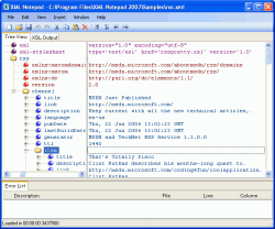 Microsoft XML NotePad 2007