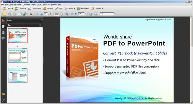 Конвертер презентаций из pdf в ppt